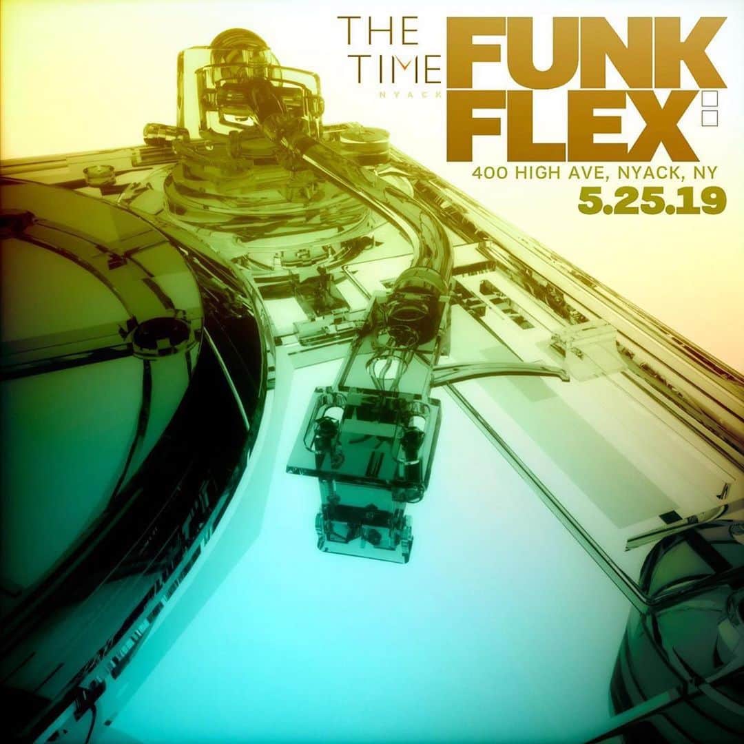 ファンクマスター・フレックスのインスタグラム：「TONIGHT! I’m so excited to touch down @ THE TIME HOTEL! Memorial Weekend! FunkFlex on the set for 3 hours! Gonna elevate that dance floor! @litdigitaldjs / Nyack」