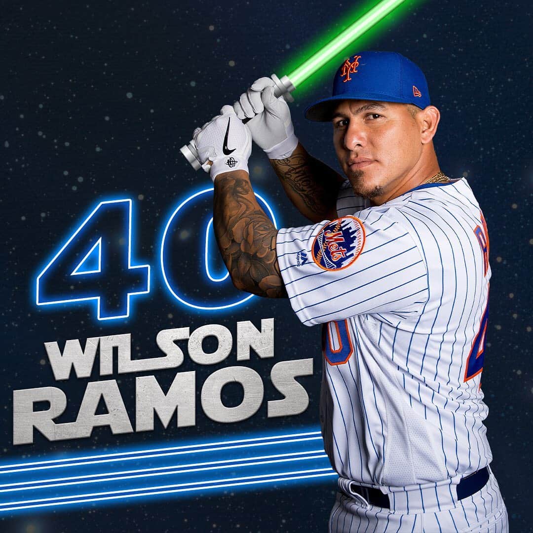 ニューヨーク・メッツさんのインスタグラム写真 - (ニューヨーク・メッツInstagram)「@wilsonramosc40 is one with the force and the force is one with him. 💪 #RaiseTheApple🍎」5月26日 6時45分 - mets