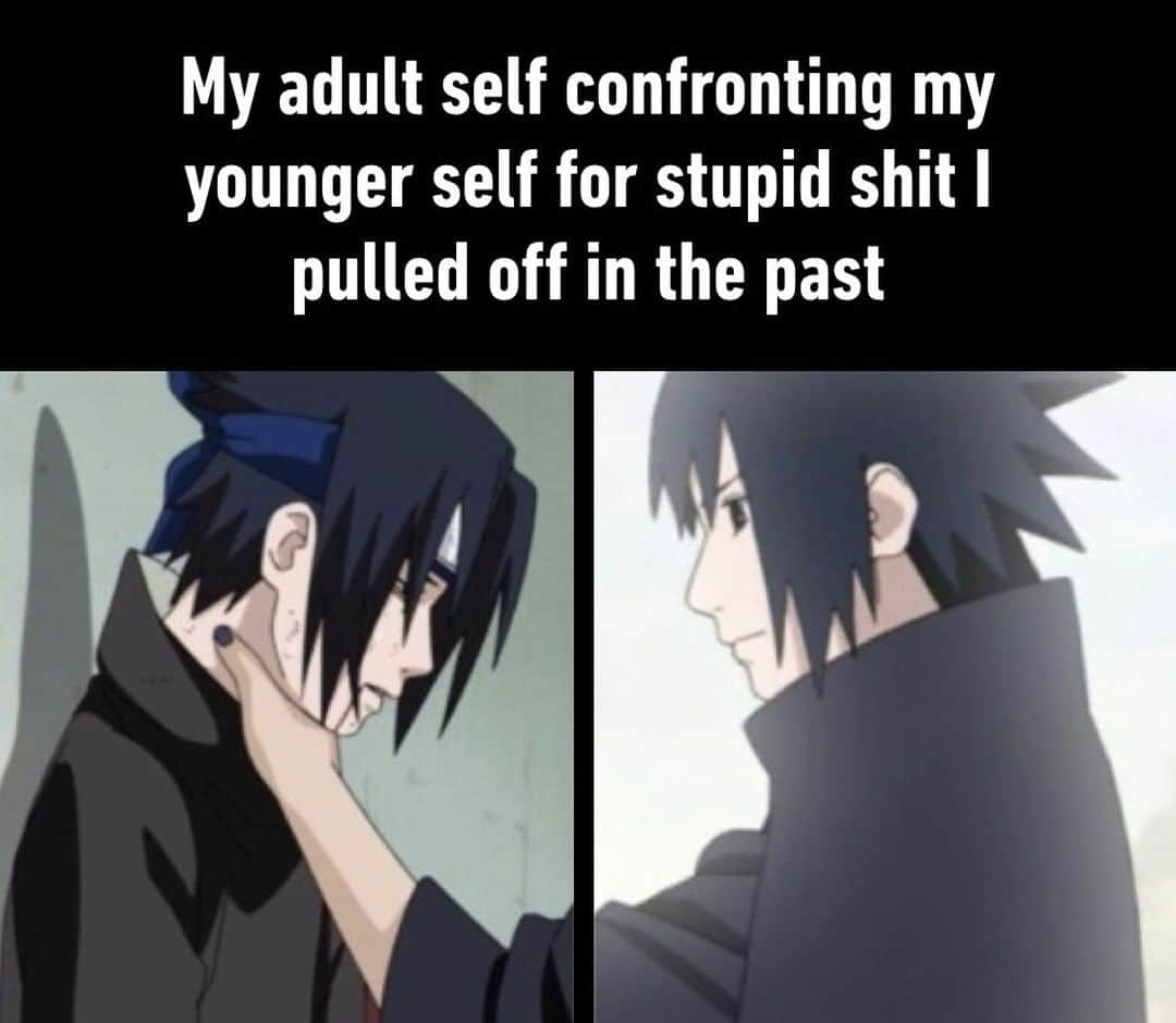 9GAGさんのインスタグラム写真 - (9GAGInstagram)「I wish I could knock some senses into my past self⠀ #sasuke #9gag」5月26日 7時00分 - 9gag