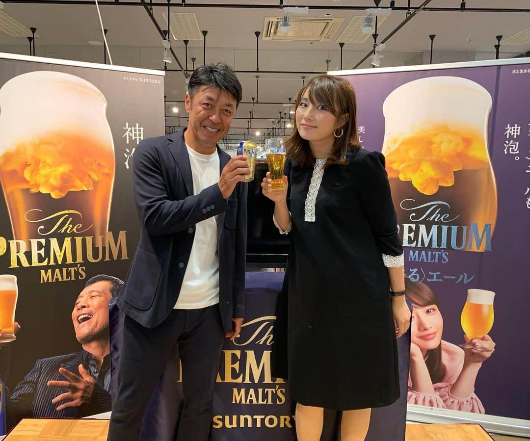 細田阿也さんのインスタグラム写真 - (細田阿也Instagram)「@suntory_jp  @nobori_10  #プレモル #神泡 キャンペーン  #澤登正朗 さんと #トークショー #神泡サーバー 実演 #撮影会 で  大盛況でした！  きめ細かくクリーミーな泡を楽しみに、、、乾杯しましょ🍻  #ザプレミアムモルツ #香るエール  #jillstuart  #onepiece」5月26日 17時45分 - hosodaaya