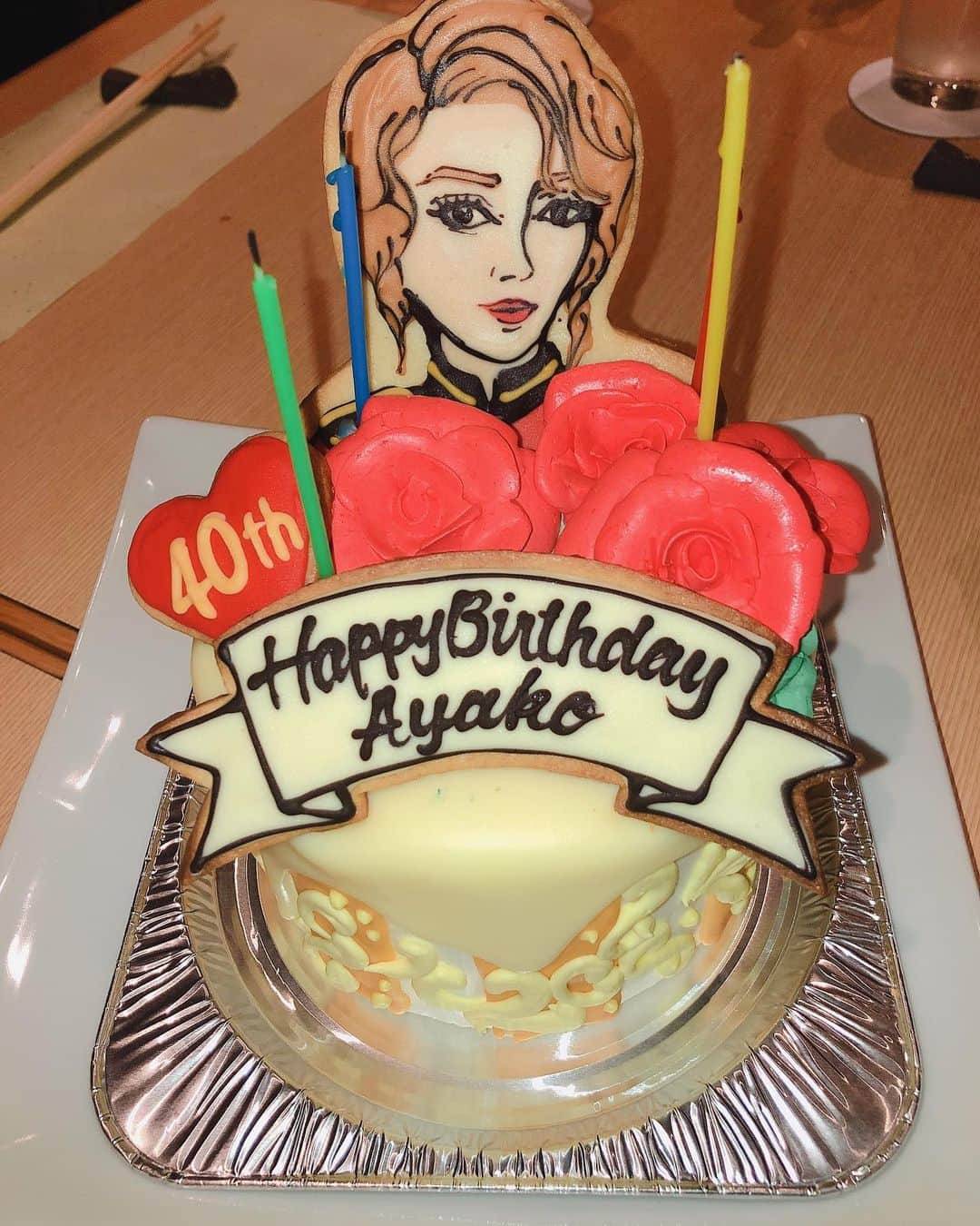 PELIさんのインスタグラム写真 - (PELIInstagram)「@a.com524 お誕生日おめでとう🎉🎊㊗️㊗️ ヴィロンスキーケーキが可愛すぎて自分も死んだ😭😍😂❤️❤️ #美弥るりか #ヴィロンスキー伯爵  #アンナカレーニナ 嬉しそうすぎる😂」5月26日 18時26分 - peli4649