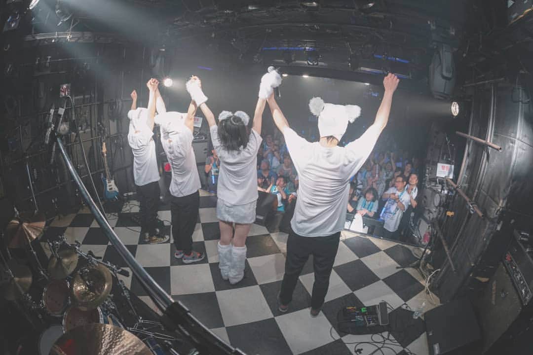 空野青空さんのインスタグラム写真 - (空野青空Instagram)「2019.5.25 in 渋谷サイクロン one-man live ❣️PERFECTIBILITY❣️ . . 無事終了しました〜ﾟ+｡:.ﾟ(*ﾟωﾟ*)ﾟ.:｡+ﾟあっという間だった！！終始楽しすぎてアドレナリン3倍って感じでしたーーーっ(◜௰◝)みんなほんとにありがたき🙏🙏🙏 . . これからもよろしくお願いしますヽ(*´∀`*)ﾉ🌸 . . photo by @axtxsx . . #青い猫と白い熊 #ワンマンライブ #onemanlive #toomidol #ワンマン #優勝 #ありがたき #渋谷サイクロン #shibuyacyclone #バンド #バンドセット #白熊 #あおにゃん #空野青空 #aonyan #ソロアイドル #単独戦闘型アイドル #Japaneseidol」5月26日 18時31分 - ao__sky