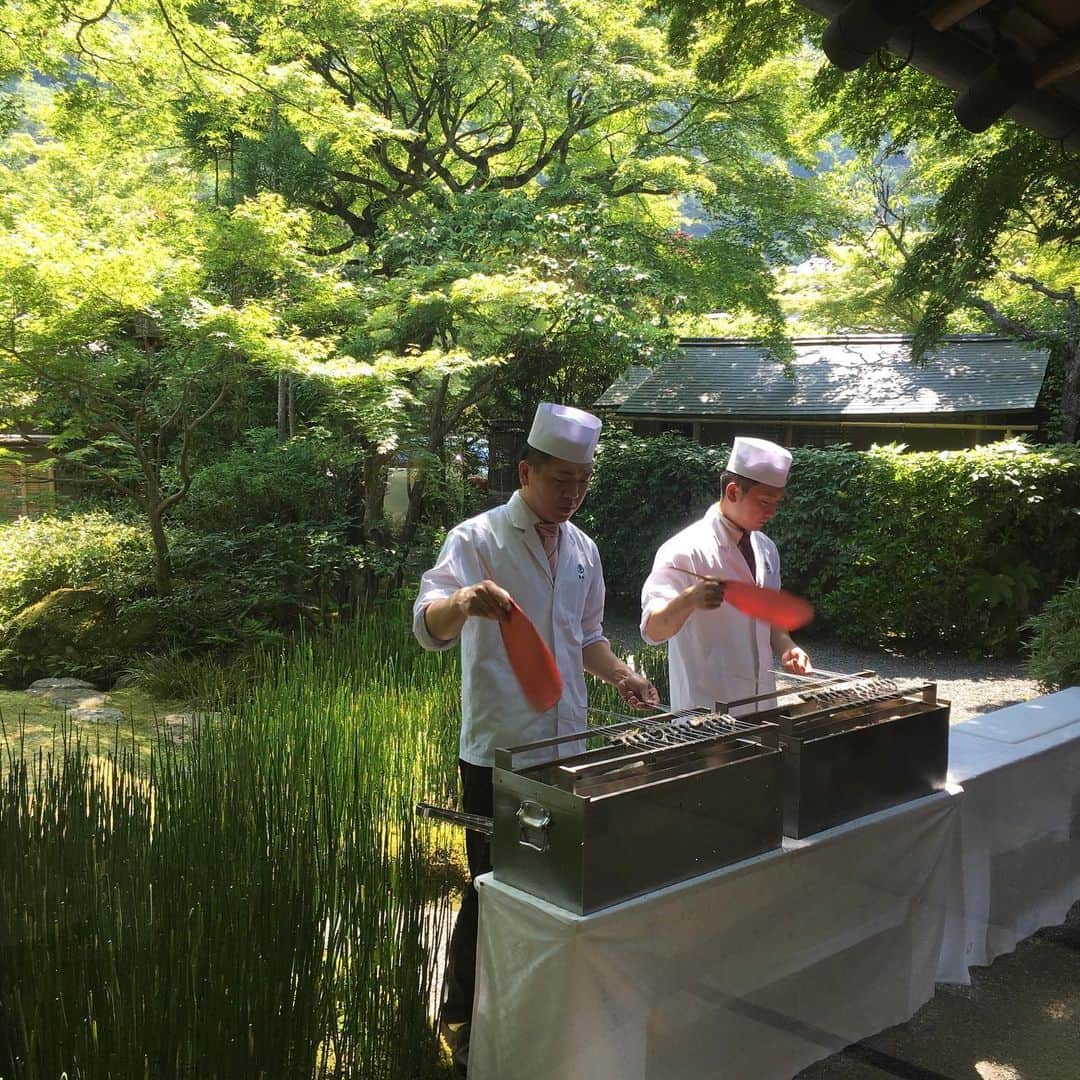 沢瀉美緒さんのインスタグラム写真 - (沢瀉美緒Instagram)「※ Special menu for exclusive  tea ceremony 🎏 . 今回は令和はじめのお茶会で 端午の節句にちなんだ それはそれはおめでたいお席でした✨ . お道具も葵祭に因んだものだったりと 楽しませてもらいました💛 . . #嵐山吉兆 #嵐山 #arashiyama #kyoto #京都 #茶会 #teaceremony #ミオログ #ミシュラン #michelinstar」5月26日 18時38分 - mio_omodaka