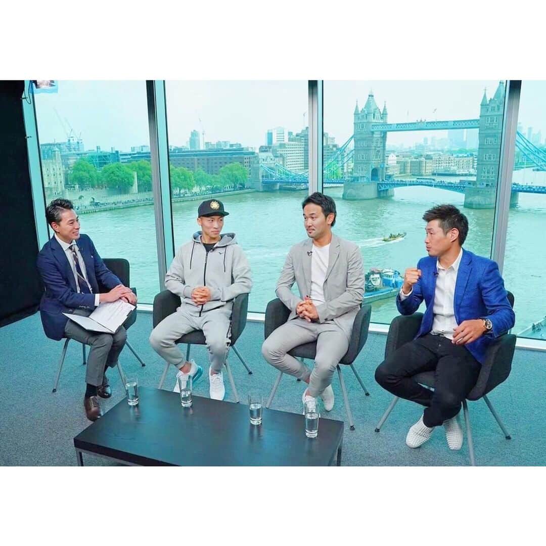 木村拓也さんのインスタグラム写真 - (木村拓也Instagram)「ロンドンにて、ボクシングのレジェンドの方々と対談させていただいた時の写真です。もう、1ファンとして嬉しい限りです。 #ロンドン #井上尚弥選手 #WBA世界バンタム級王者 #山中慎介さん #長谷川穂積さん #カメラマンは #世界的な賞を何度も受賞されている #ボクシング界で知らない人はいない #福田直樹さん」5月26日 13時22分 - takuya.kimura0801