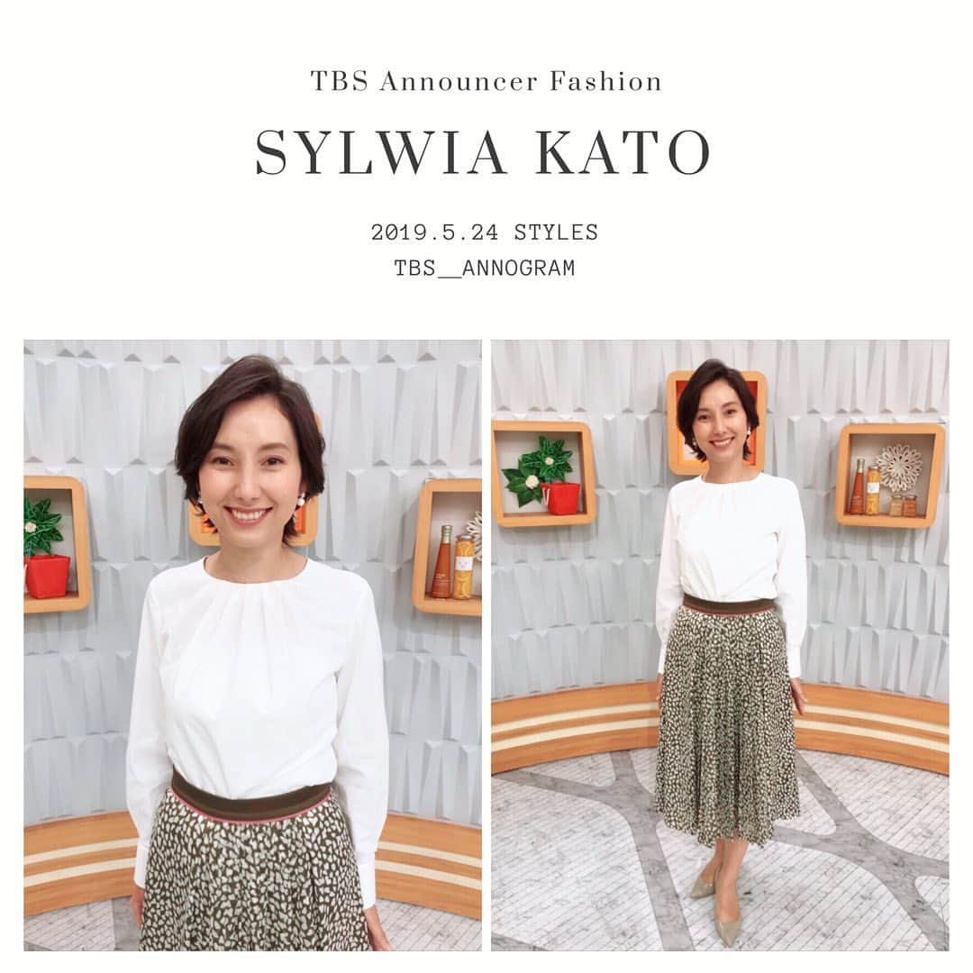 TBSアナウンサー公式さんのインスタグラム写真 - (TBSアナウンサー公式Instagram)「👗 SYLWIA KATO Outfit Of This Week✨  #tbsannouncersfashion #fashion #加藤シルビア #vol5 #Spring #outfitofthisweek #ootw #ootd #あさチャン #20190524 #OA @tbs_asachan」5月26日 13時37分 - tbs_annogram