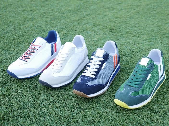 パトリックラボのインスタグラム：「. C-STADIUMと並ぶ、夏の定番『C-MARATHON（クール・マラソン）』が入荷いたしました♪ MARATHONの特徴であるクッション性はそのままに、通気性に優れた軽量のダブルラッセルメッシュを使用した夏バージョンとして登場。 夏のシンプルなコーデに、ポイントとして色を楽しんで頂けるこの時季オススメの一足です！  C-MARATHON（クール・マラソン） TRC，NAT，G/N，GRN  #patrick_labo #patrickshoes #sneaker #sneakers #shoes #kicks #靴 #instashoes #instakicks #sneakerhead #sneakerheads #nicekicks #sneakerfreak #kickstagram #shoestagram #patrickshoes #パトリック #パトリックスニーカー#madeinjapan #french #patrickpeople #2019ss #patrick新作情報 #marathonシリーズ #メッシュ素材 #夏スニーカー」