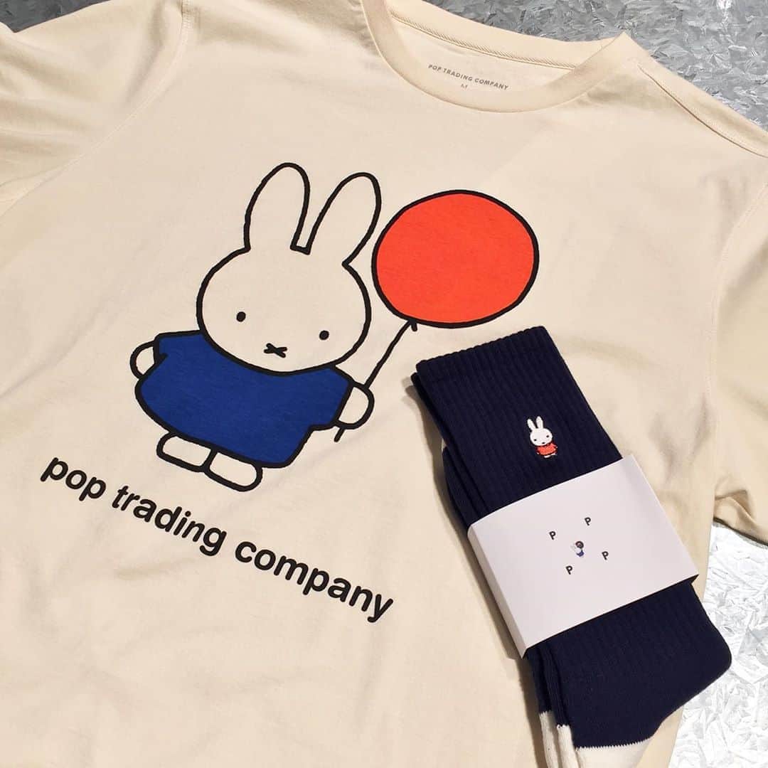 のインスタグラム：「＜POP TRADING COMPANY＞ × ＜miffy＞ balloon tee ¥5,800-(+tax)  socks ¥3,800-(+tax)  #H_beautyandyouth @h_beautyandyouth  #BEAUTYANDYOUTH #Unitedarrows #poptradingcompany#miffy」
