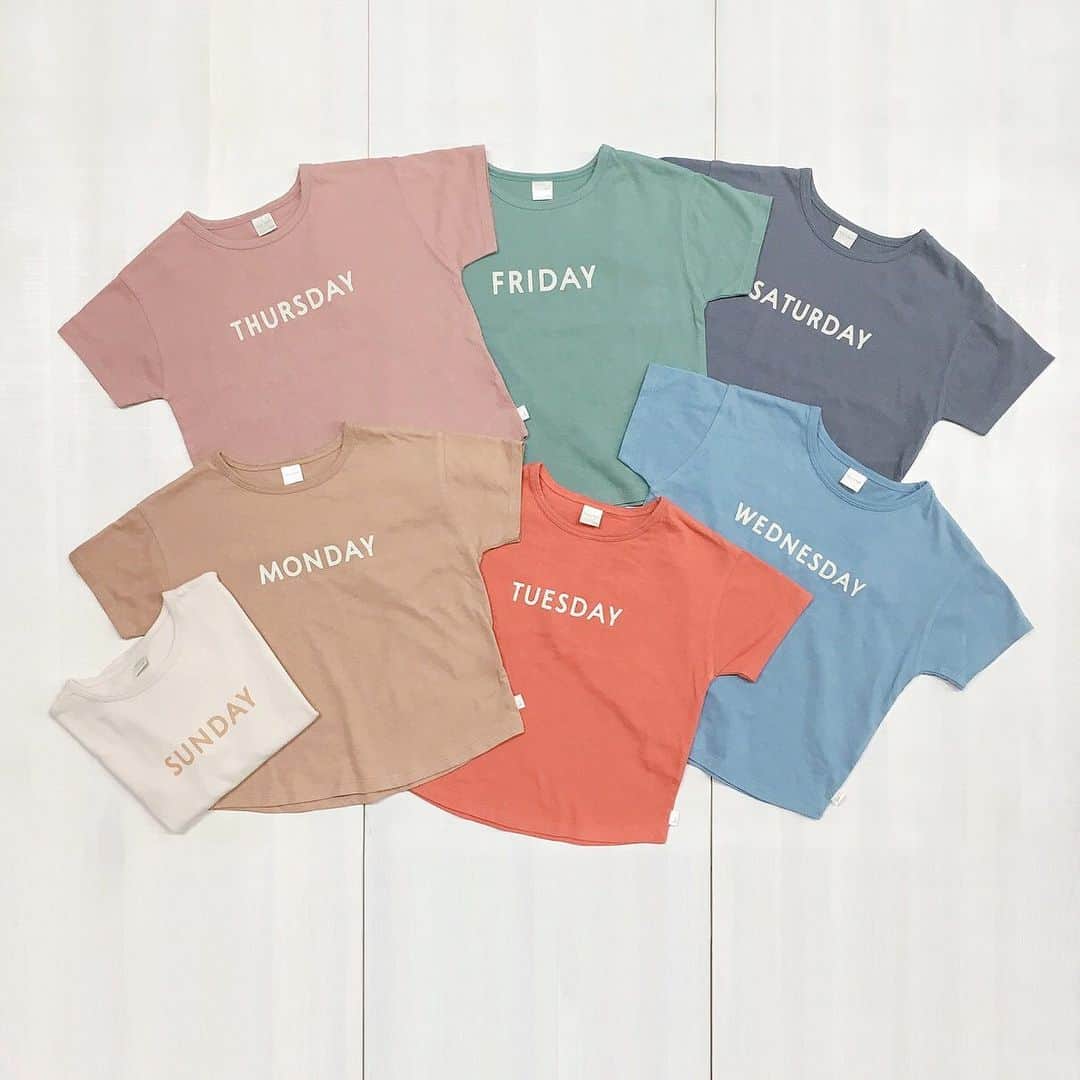 バースデイ テータテート 曜日Tシャツ 半袖 コンプリート 90cm