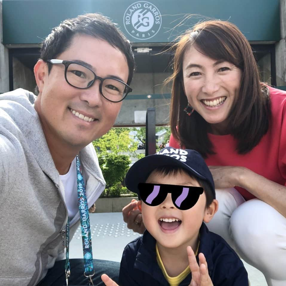 杉山愛さんのインスタグラム写真 - (杉山愛Instagram)「悠も圭のウォームアップ観戦🎾 試合観戦できるまではもうちょっとかかりそうです💦」5月26日 19時49分 - aisugiyamaofficial