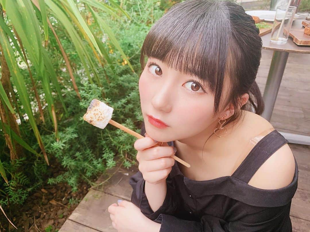 田中美久さんのインスタグラム写真 - (田中美久Instagram)「マシュマロ  #marshmallow #delicious #barbecue #BBQ #💛」5月26日 20時42分 - mikumonmon_48