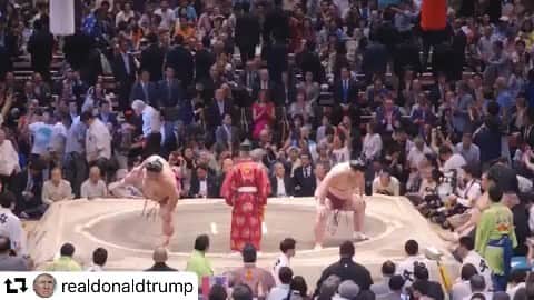 のインスタグラム：「#repost @realdonaldtrump ・・・ Thank you @ShinzoAbe! #POTUSinJapan🇺🇸🇯🇵」