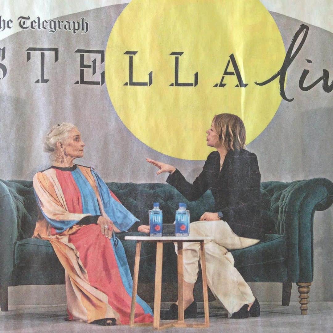 ダフネ・セルフさんのインスタグラム写真 - (ダフネ・セルフInstagram)「Don’t fret about the wrinkles  Lisa Armstrong’s article for the Daily Telegraph after interviewing Daphne at Stella Live “You have to maintain a positive attitude and not blame things on your age”  @stella_telegraph with @misslisaarmstrong  dress by  @roksandailincic shoesby @goya_woman @models1 * * * * #StellaLive19 #dontfretaboutthewrinkes #beconfidentfeelbeautiful #beyourownselfe #daphneselfeacademy #model  #supermodel  www.daphneselfe.com  https://www.telegraph.co.uk/fashion/people/nonagenarian-model-daphne-selfe-can-teach-us-style-age/」5月26日 21時38分 - daphneselfe