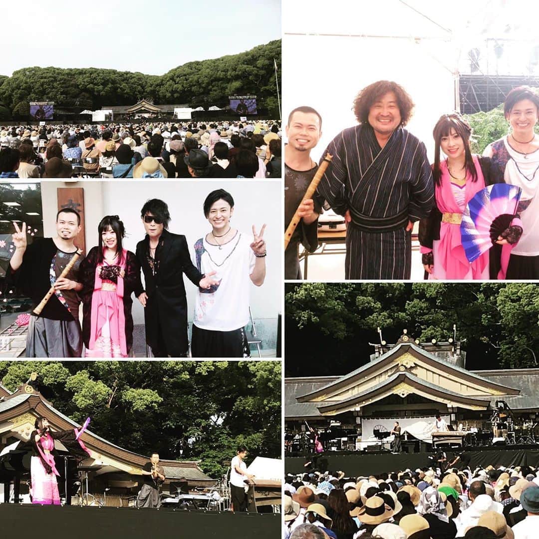 鈴華ゆう子のインスタグラム：「久原本家presents福岡音楽祭〜音恵ONKEI2019〜に華風月が出演させていただきました。 葉加瀬太郎さんとコラボレーションもさせていただき大変光栄でした、本当にありがとうございました！ T-BOLANの森友嵐士さん、とても温かく優しくお話してくださり嬉しかったです。 #音恵 #葉加瀬太郎 #森友嵐士 #華風月 #hanafugetsu #onkei」