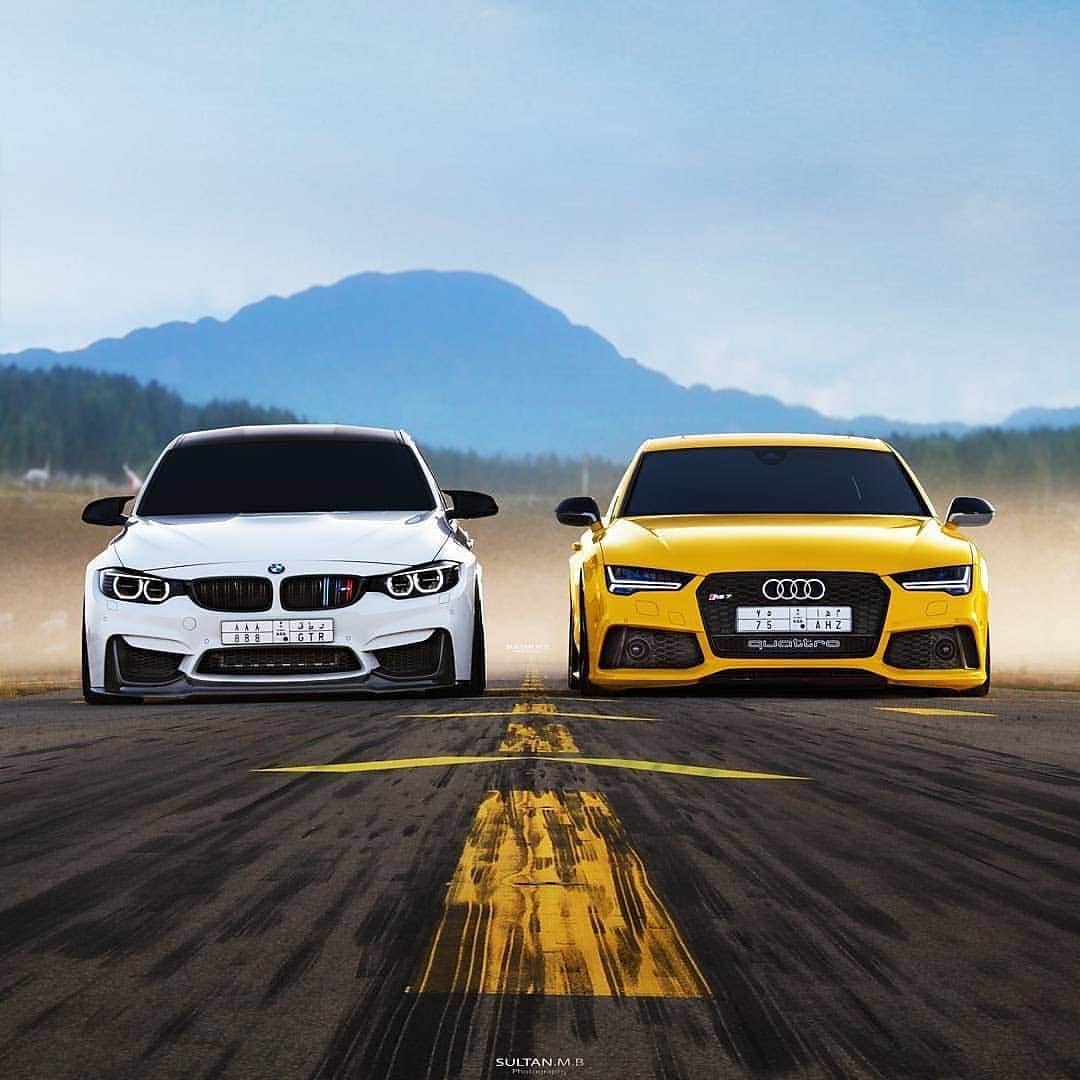 Kik:SoLeimanRTさんのインスタグラム写真 - (Kik:SoLeimanRTInstagram)「Team BMW or Team Audi? Photo by @sultan__mb  @saud_t_saud」5月26日 22時39分 - carinstagram