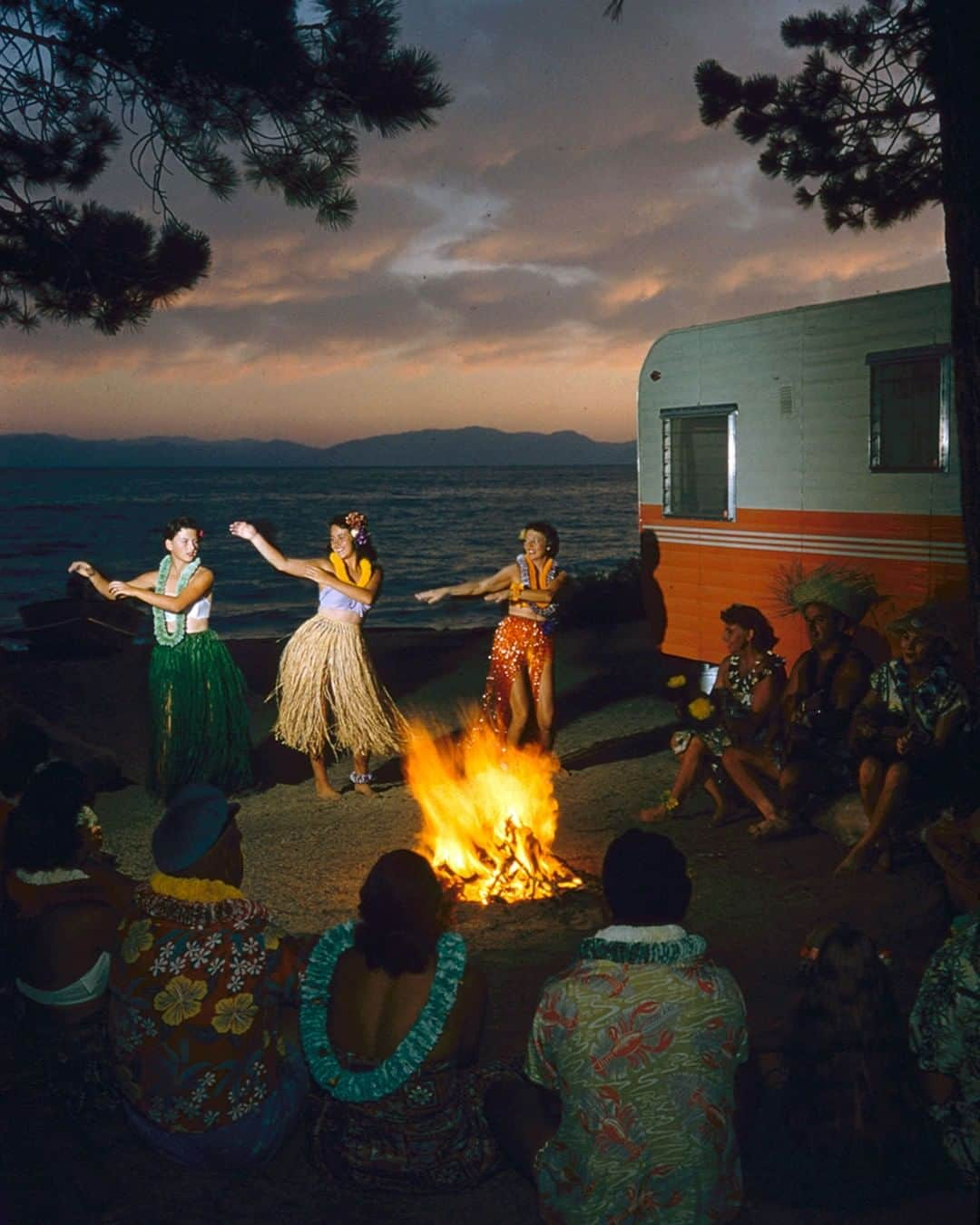 lifeさんのインスタグラム写真 - (lifeInstagram)「A Hawaiian Luau party at the Incline Trailer Park beach community in Lake Tahoe, Nevada, 1956. *Ralph Crane—The LIFE Picture Collection/Getty Images) #LakeTahoe #Luau #vintageLIFE」5月26日 22時39分 - life