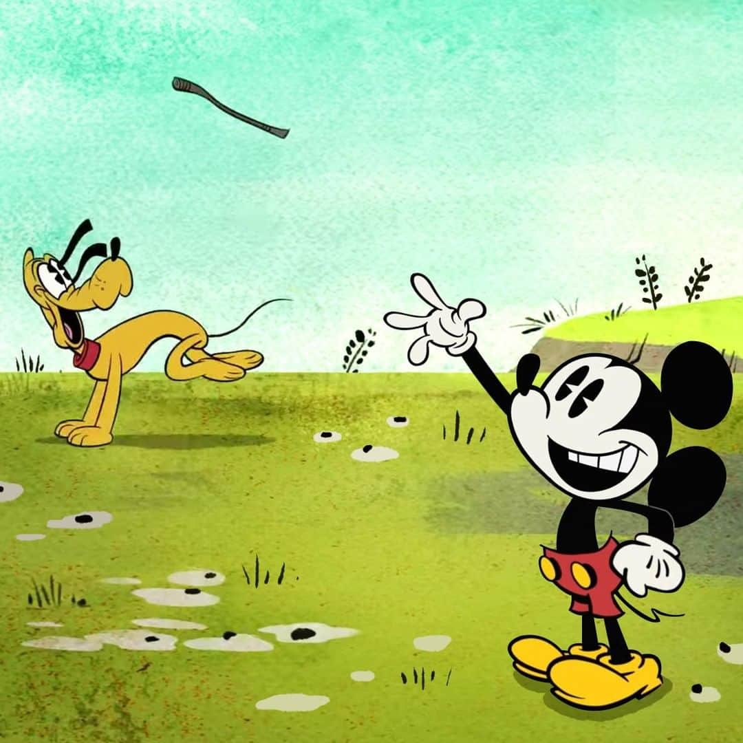 ミッキーマウスさんのインスタグラム写真 - (ミッキーマウスInstagram)「Having a fanta-stick time! Drop a 🐶 if you’d play fetch with Pluto!」5月26日 23時00分 - mickeymouse