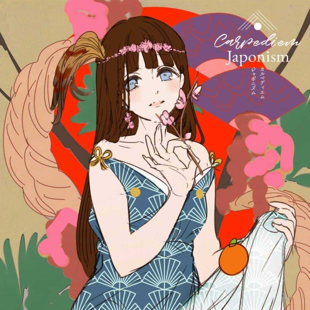 切符のインスタグラム：「Japonism Sketch  #drawing #art #artwork #illustration #illustrator #girl #design #イラスト #絵」