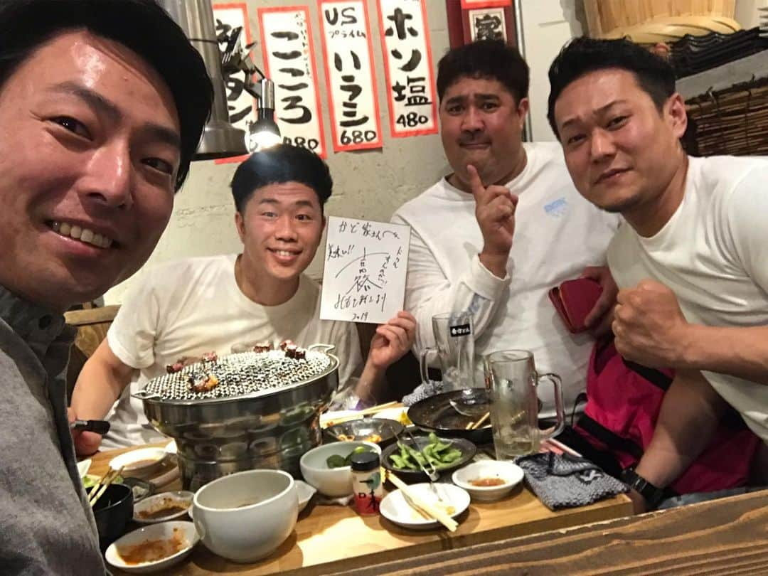 信濃岳夫さんのインスタグラム写真 - (信濃岳夫Instagram)「‪オール阪神師匠主催の釣りバカ芸人日誌に出させて頂きました！！‬ ‪打ち上げです！！‬ ‪ゆにばーすのはらさんと清水啓之くん、すごい似てる。‬」5月27日 1時49分 - takeoshinano