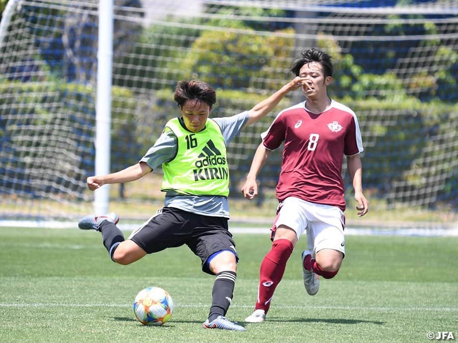 日本サッカー協会さんのインスタグラム写真 - (日本サッカー協会Instagram)「#なでしこジャパン 国内合宿最終日、昨日に続き男子大学生との合同練習を行いました。具体的なシチュエーションで守備の確認を行なったほか、11対11のゲームを15分×2本行い、選手たちは都度修正点を議論し合いました。 ・ ＜FIFA女子ワールドカップフランス2019＞ なでしこジャパン🇯🇵試合日程  6/10 25:00 vsアルゼンチン🇦🇷 6/14 22:00 vsスコットランド🏴󠁧󠁢󠁳󠁣󠁴󠁿 6/20 04:00 vsイングランド🏴󠁧󠁢󠁥󠁮󠁧󠁿 📺フジテレビ系列、NHK BS、J SPORTSで生中継！ ・ #nadeshiko #世界のなでしこ #なでしこジャパン#FIFAWWC」5月27日 1時49分 - japanfootballassociation