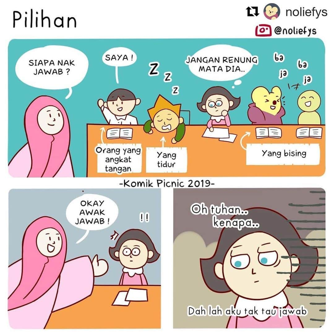 Koleksi Komik Malaysiaさんのインスタグラム写真 - (Koleksi Komik MalaysiaInstagram)「#Repost @noliefys with @get_repost ・・・ Tahniah anda terpilih🎉 . . #komikpicnic #studentproblems #comics」5月27日 13時31分 - tokkmungg_exclusive