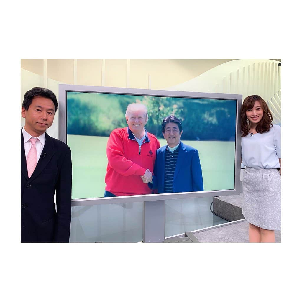 楠紗友里さんのインスタグラム写真 - (楠紗友里Instagram)「トランプ大統領が令和初の国賓として来日中です。 昨日はゴルフや相撲観戦を楽しまれた一方で、日米の貿易について言及していましたが、 今日はどんな発言が飛び出すでしょうか？？🤔 #bsテレ東 #早起き日経プラスFT #日本経済新聞 #financialtimes #日米首脳会談 #USA #japan #donaldtrump #uspresident  #良い笑顔 #bigsmile #生放送 #morningshow #news」5月27日 5時37分 - sayuri_kusunoki