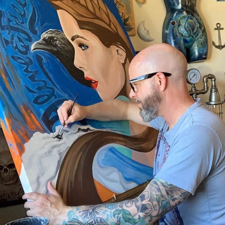 Art Collective Magazineさんのインスタグラム写真 - (Art Collective MagazineInstagram)「A large commission in progress by our friend @lanceeverill 💥 #isixslc #artnerd #artcollective @the_isi_group_slc」5月27日 6時02分 - art_collective