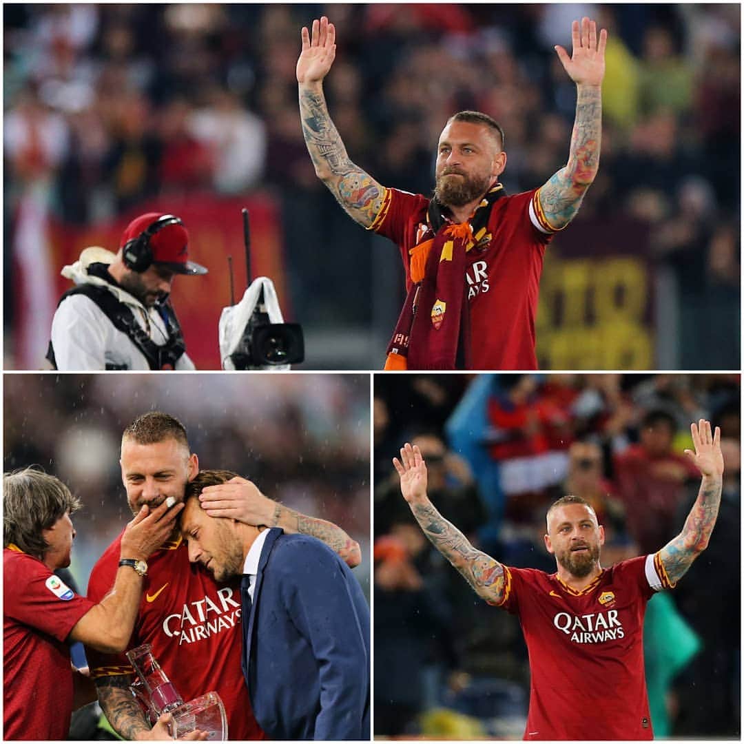 UEFAチャンピオンズリーグさんのインスタグラム写真 - (UEFAチャンピオンズリーグInstagram)「©️👋 @officialasroma say a tearful farewell to local hero Daniele De Rossi. Who is YOUR club's icon? 🤔」5月27日 7時15分 - championsleague