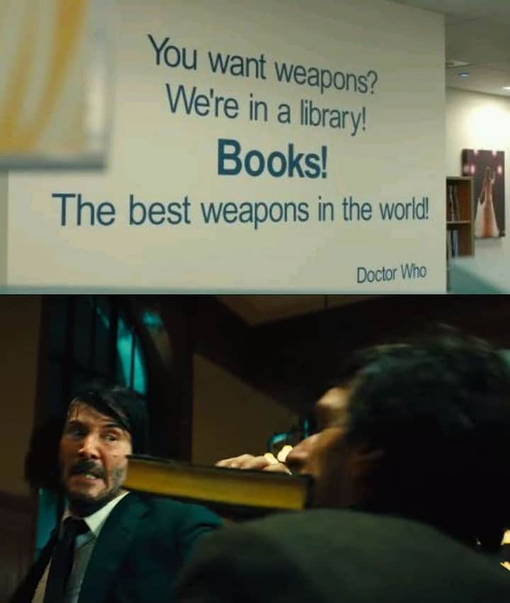 9GAGさんのインスタグラム写真 - (9GAGInstagram)「Pencil is mightier than sword. Tap link in bio for more badass John Wick memes!  #johnwick #doctorwho #9gag #keanureeves」5月27日 8時00分 - 9gag