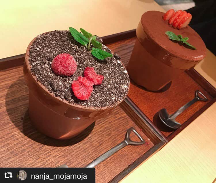 ハレノヒさんのインスタグラム写真 - (ハレノヒInstagram)「#repost @nanja_mojamoja via @PhotoAroundApp . ルミネエスト新宿のハレノヒ 植木鉢ティラミスを食した！ スプーンがスコップなのイケてる インスタばえするスイーツですなあ～😋 美味しかった！ #植木鉢ティラミス #植木鉢スイーツ#植木鉢#ハレノヒ#新宿カフェ#新宿スイーツ#新宿グルメ#東京グルメ#スイーツ#instafood  #新宿ルミネエスト @nanja_mojamoja様 ご来店ありがとうございます😊お写真も嬉しいです♪ #harenohi#cafe#cute#tokyo#shinjuku#lumineest#flowerpot#cake#happy#sweets」5月27日 8時12分 - harenohi2006