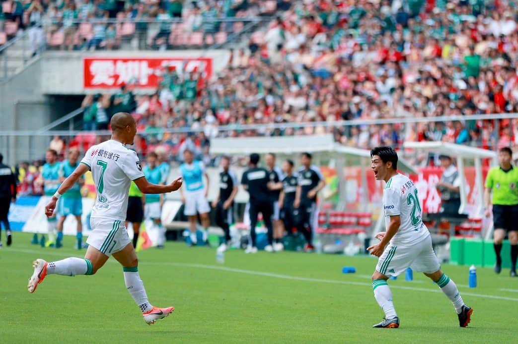 のインスタグラム：「. 応援ありがとうございました！ 次も勝ちましょう！ . #松本山雅fc  #名古屋グランパス」