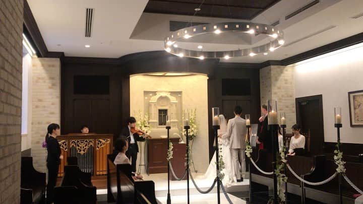 ホテルモントレ銀座 ブライダルサロンのインスタグラム：「. #模擬挙式 #Ginza #モントレグループ #モントレWedding #花嫁 #プレ花嫁 #Instawedding #Hotelmonterey #モントレ花嫁 #モントレ花婿 #全国のプレ花嫁さんと繋がりたい」