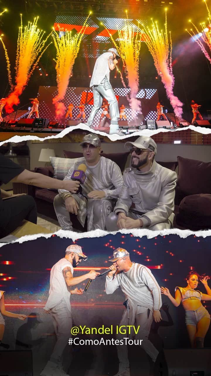 ヤンデルのインスタグラム：「#Wisin #wisinYyandel #Yandel #ComoAntesTour」