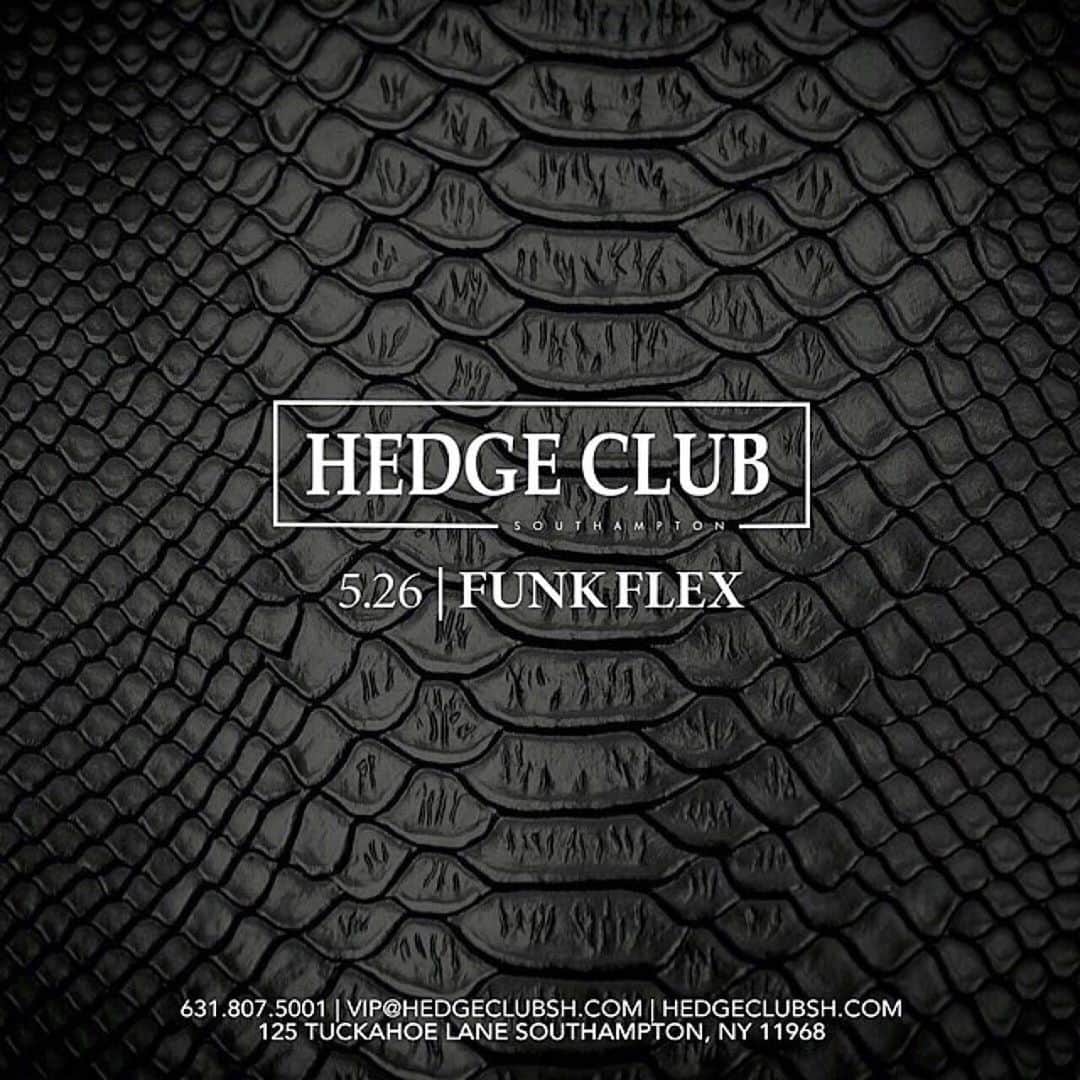 ファンクマスター・フレックスのインスタグラム：「#Ad TONIGHT I really hope your ready! Funk Flex 3 hour set! Heavy @ciroc !!!!! @litdigitaldjs !!!! Southampton !!!! Lizzie / Free !!!!! @hedgeclubsh」