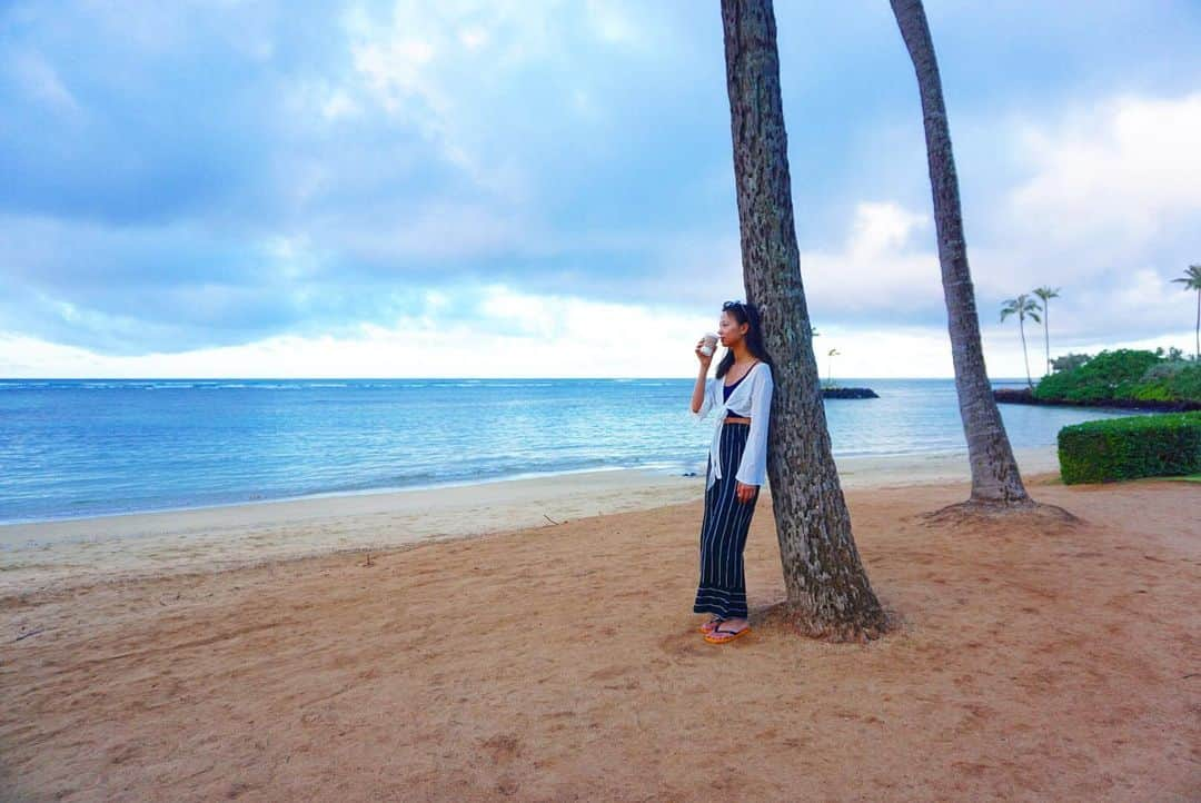 高橋ユウさんのインスタグラム写真 - (高橋ユウInstagram)「Hawaiiの朝🌞  写真をいっぱい撮ってくれるひろくん @hirotakaurabe  ありがとう🌈🌴 #hawaii #morning #ハワイ」5月27日 10時19分 - takahashiyu.official