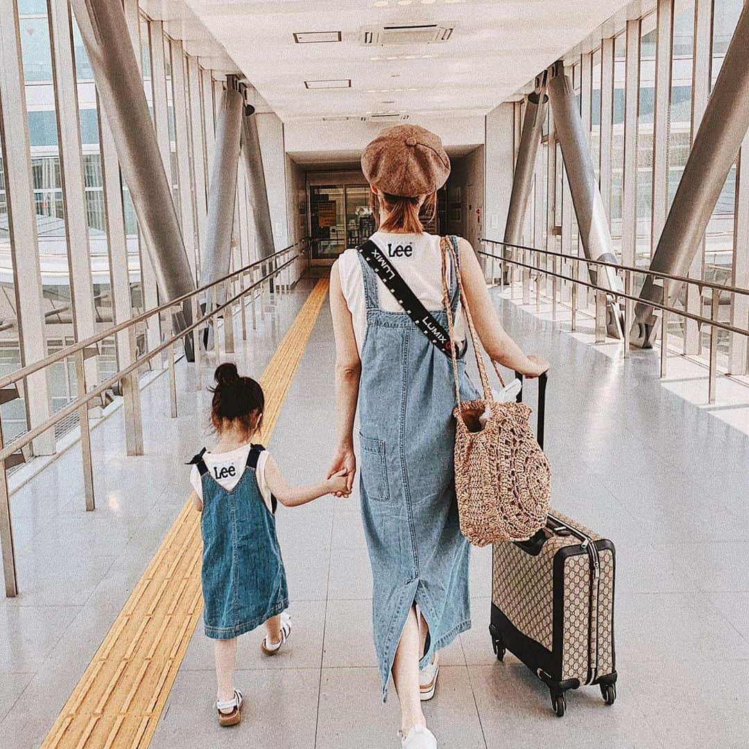 ほしのこさんのインスタグラム写真 ほしのこinstagram 行ってきます 沖縄旅行 竹富島 石垣島 Instagood Instafashion Code コーデ Fashion アウトフィット ファッション Outfit Ootd コーディネート Cd Style 親子コーデ リンクコーデ 羽田空港 5月27