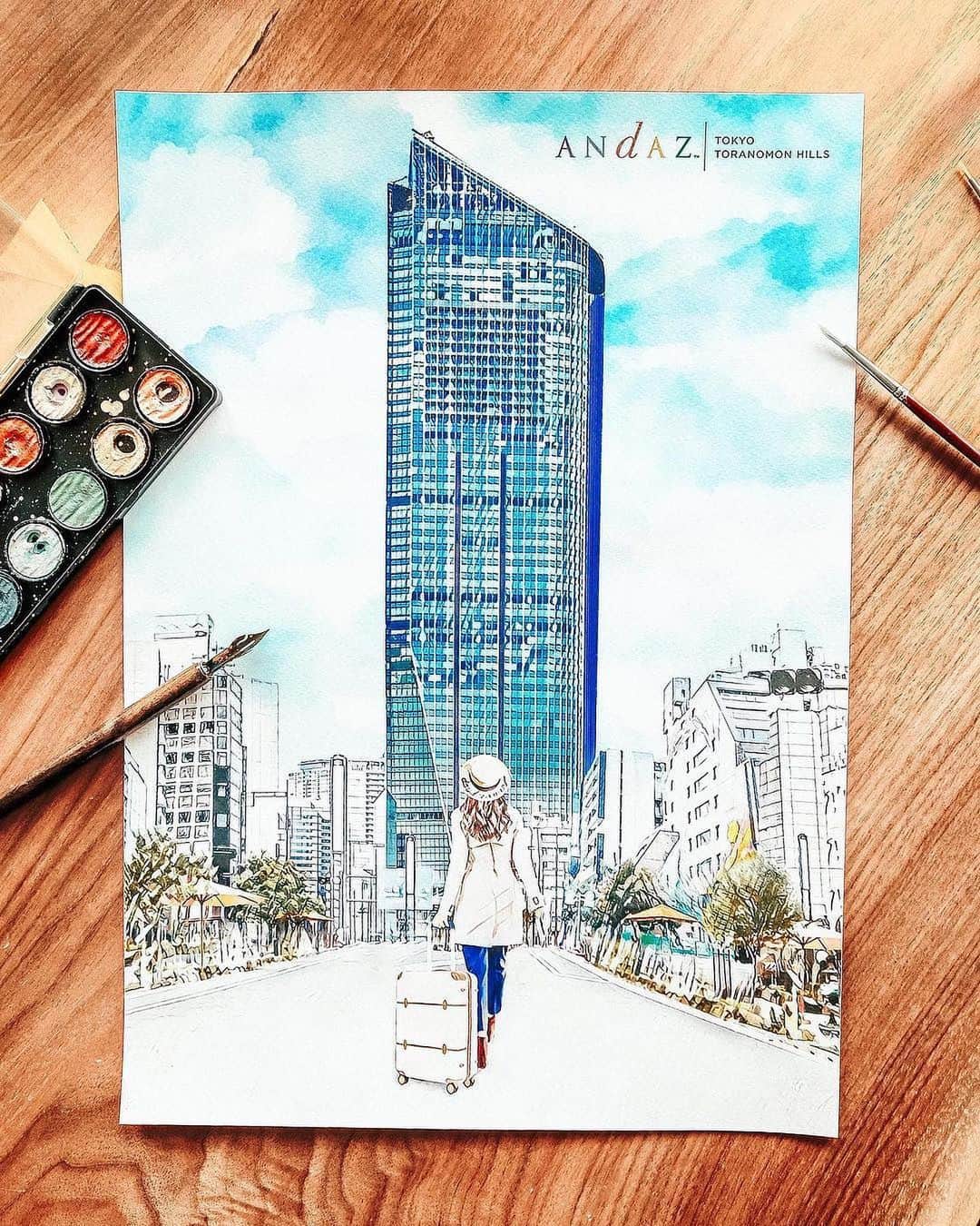 Andaz Tokyo アンダーズ 東京さんのインスタグラム写真 - (Andaz Tokyo アンダーズ 東京Instagram)「Sharing a passion for creativity and inspiring moments, Andaz Tokyo is excited to collaborate with fashion artist @autumn.ying for a series of original and whimsical artwork that capture unique and unforgettable experiences at @andaztokyo 💫 Follow along to see more of this imaginative and enchanting collaboration. 🌟 ファッションアーティストAutumn Yingとアンダーズ 東京がコラボレーション。アンダーズ 東京での思い出を美しいアートワークで表現します。 • 🖼➕📸 by the talented @autumn.ying」5月27日 21時23分 - andaztokyo