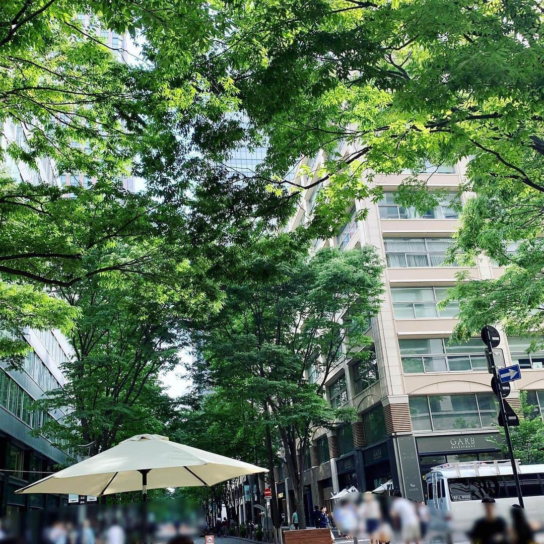 中野公美子さんのインスタグラム写真 - (中野公美子Instagram)「丸の内のカフェテラスでまったり☕️✨ 青空の下でのんびりするの、 気持ち良かった😊  #テラス#カフェ#のんびり #去年の今頃も来た #丸の内 #真夏日 #アラフォー #akiki」5月27日 21時24分 - kumikorion