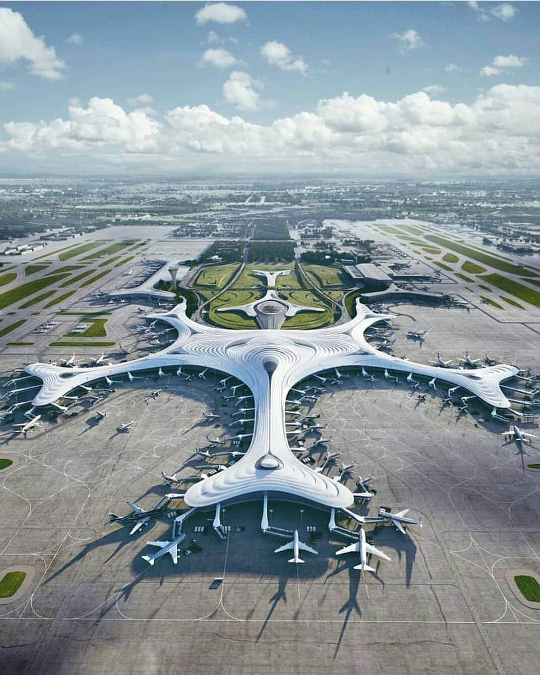 Petraのインスタグラム：「| Harbin Airport T3 Designed By MAD Architects Located in Chinas vast Northern📍 | #Architect_Interior #Architecture #Architect #Archdaily #Exterior #Interior #Home #Mimari #архитектура #arquitectura #架构 #Architektur #architettura #アーキテクチャ #外观 #内部 #구조 #エクステリア #インテリア #معماری  #αρχιτεκτονική #arsitektur #arhitektura #petra_design」