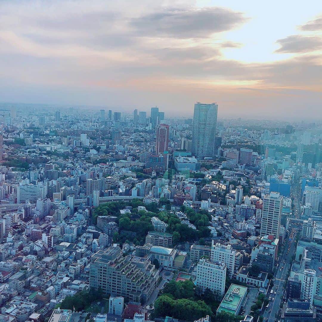 Aoiさんのインスタグラム写真 - (AoiInstagram)「上京して早7年。 わたくし、東京タワー初めて登ってきました！🗼 @tokyotower_official 「東京タワートップデッキツアー」って知ってる？？ 音声ガイドシステムで ナレーションを聞きながら 150ｍのメインデッキや 東京タワーの歴史を知る事ができる「タワーギャラリー」 フォトカード撮影のサービスを受けられる「プラットフォーム」を経由して トップデッキまで案内してくれるツアーのこと。 案内してくれる方もいて アトラクションみたいで楽しかった🥰♥️ 250mの展望台トップデッキは 360度鏡張りのジオメトリック空間で 景色や光が反射して、どこを見ても 綺麗な景色に包み込まれたような感覚に✨  鏡張りの不思議な空間から見下ろす 美しい大都会東京の景色と 綺麗な夕焼けに癒されて 明日からまた頑張ろう、と思えました😊 いつだって東京タワーは 元気をくれる♡  是非一度行ってみてね🌸  #トップデッキツアー #topdecktour #tokyotower #東京タワー #tokyotower_official」5月27日 22時09分 - aoioa