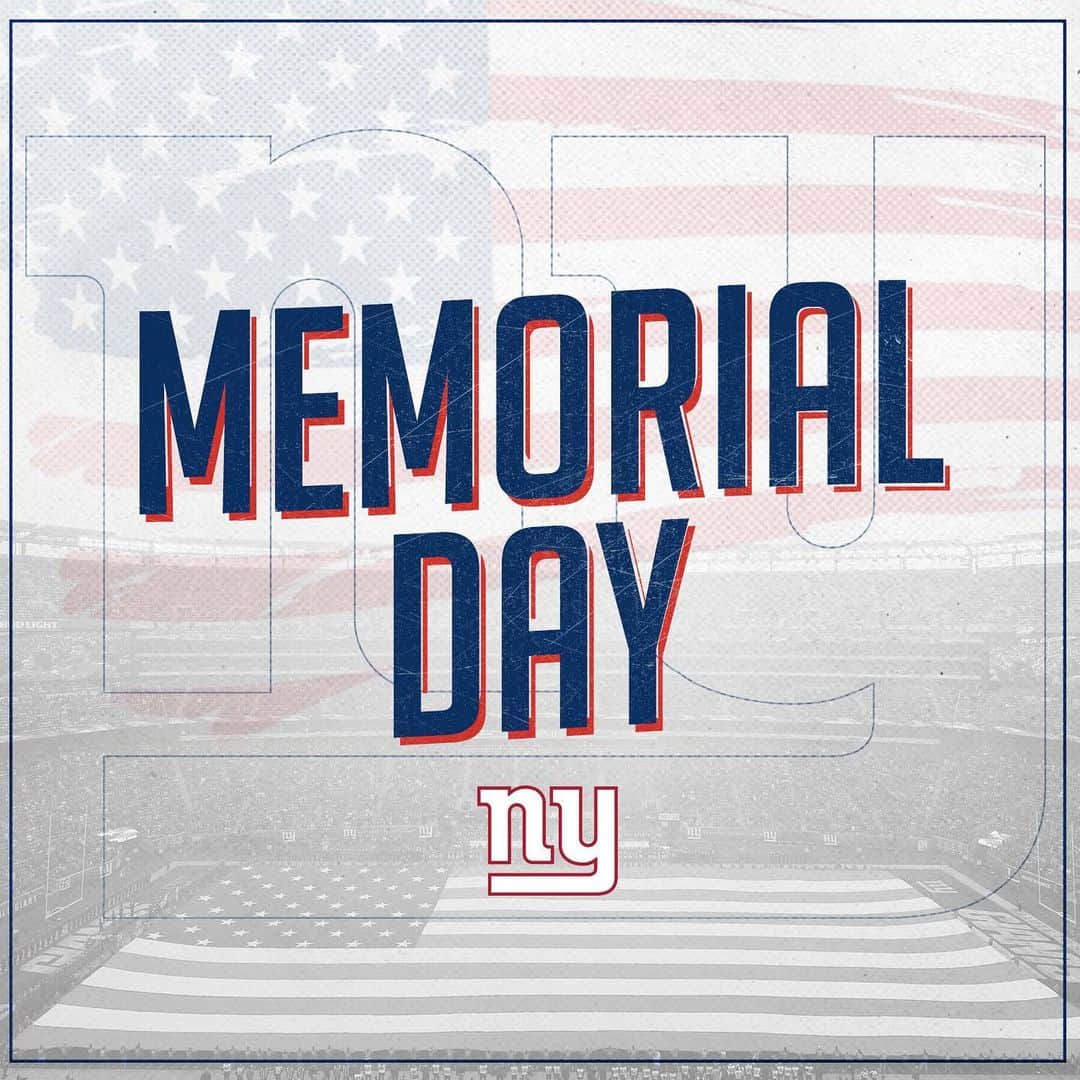 New York Giantsさんのインスタグラム写真 - (New York GiantsInstagram)「Memorial Day 2019: We honor and remember those men and women who served and made the ultimate sacrifice for our great nation. 🇺🇸」5月27日 22時18分 - nygiants