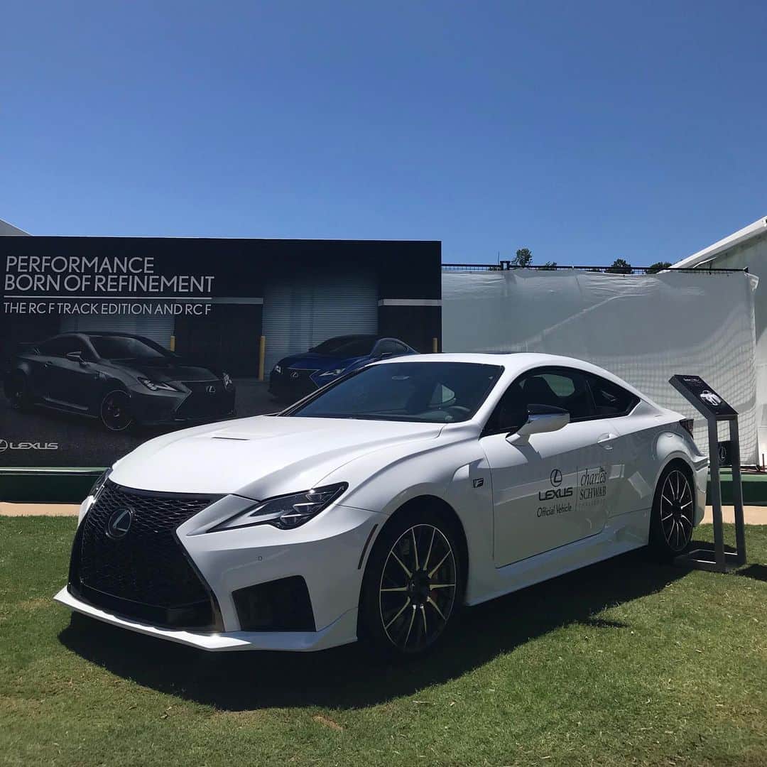 Lexus USAのインスタグラム：「The performance was world-class this #MemorialDay weekend at the @charles_schwab_challenge, and we were proud to be a part of it. #LexusRCF #LexusGolf #SchwabChallenge #PGATour」