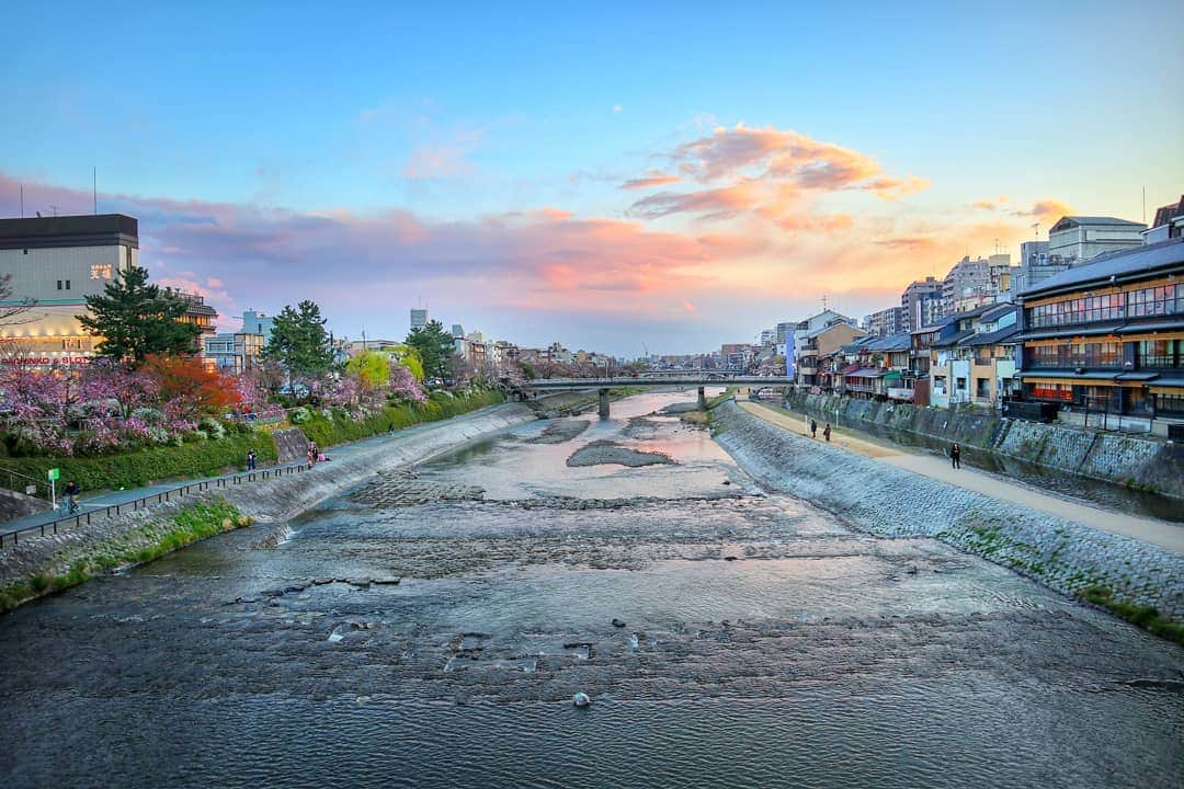 吉松育美さんのインスタグラム写真 - (吉松育美Instagram)「"Kamogawa"🐟Beautiful Kyoto's river. . #sunset . 京都の #鴨川 …ちょうど夕暮れで最高に #綺麗 だったなー😍 . . #Kyoto #japan #beautiful #amazing_place #canon #photography #photoofjapan #photo #camera #京都 #ゴールデンアワー #写真好き #フィルター越しの私の世界 #桜 #bestlocations #bestlocationever #epicpictures #photographyislifestyle #justshootit #kyotogram #Kyoto_Japan #japanphotos #japanphotograph」5月27日 15時04分 - ikumiyoshimatsu