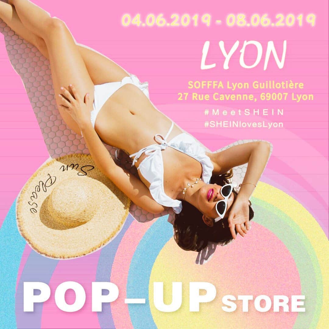 SHEINさんのインスタグラム写真 - (SHEINInstagram)「💛🧡💜That's right, we're coming for you Lyon! 💥💥Our pop-up will be open for 5 days and will sell clothing, (wonen's, men's, and children) swimwear, and accessories, in sizes xs-xxl. 👉Check out our new summer collection! 🔥🔥La mode à petits prix. Special deals, student discounts, and other surprises will be waiting for you!😘😘 👒🌾Come and say hi! We'd love to see you there. 📍Address: SOFFFA Guillotière, 27 rue Cavenne, 69007 Lyon 🕰Hours: 4th & 8th June 11 am - 7 pm👏🏻👏🏻👏🏻👏🏻 #MeetSHEIN #SHEINlovesLYON」5月27日 17時06分 - sheinofficial