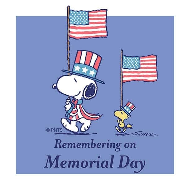 スヌーピーさんのインスタグラム写真 - (スヌーピーInstagram)「Taking a moment to remember on Memorial Day.」5月27日 23時02分 - snoopygrams