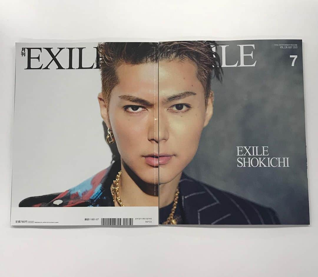 月刊EXILEさんのインスタグラム写真 - (月刊EXILEInstagram)「《本日5/27（月）『月刊EXILE 7月号』発売！！》. .  COVER&BACK COVER:EXILE SHOKICHI  みなさん、こんばんは😊 本日『月刊EXILE』7月号が発売になりました📘 今回の表紙&巻頭特集はEXILE SHOKICHI✨  5月15日にソロ・セカンド・アルバム『1114』をリリースしたEXILE SHOKICHIが表・裏表紙に登場‼️月刊EXILE初となる表紙仕様は必見📖さらに特集では、11ポーズの衣装を身に纏い、SHOKICHIならではの世界観を表現📸そして、インタビューでは、セカンド・アルバムはもちろん、6月からスタートする初のソロアリーナツアー「EXILE SHOKICHI LIVE TOUR 2019“UNDER DOGG”」にかける想いを語ってもらいました📝  その他の特集では、6月12日にDVDが発売となる三代目 J SOUL BROTHERSの山下健二郎が出演した舞台『漫画みたいにいかない。第2巻』📀かつしかシンフォニーヒルズ・モーツァルトホールで行われたゲネプロの様子をお届けします💫  さらに、FANTASTICSがサイバーエージェントの新社屋「Abema Towers」に新設された公開スタジオ「UDAGAWA BASE」にてこけら落とし特番に出演した模様やCrystal Kayが出演するブロードウェイミュージカル『ピピン』の見どころを語ったインタビューなど今月も注目のラインナップが勢揃い💥 ぜひチェックしてみてください✅ ※一部地域で発売日が異なる場合がございます。お近くの書店様にお問い合わせください。 -------------------------------------------- 月刊EXILE official HP http://www.exilemagazine.jp/  ーーーーーーーーーーーーーーーーーーーーー 最新号、BACK NUMBERは、 下記のEXILE TRIBE STATION ONLINE、Fujisan.jpからご購入いただけます。 http://www.exiletribestation.jp/onlineshop/ http://www.fujisan.co.jp/ ーーーーーーーーーーーーーーーーーーーーーーーーーーー」5月27日 18時00分 - exile_magazine