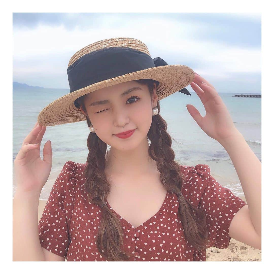 中村真凜さんのインスタグラム写真 - (中村真凜Instagram)「◯ 麦わらの〜👒 海行ってきたよっっっ🥰！」5月27日 18時32分 - marimero1121