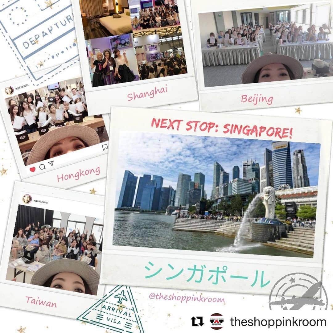agehaさんのインスタグラム写真 - (agehaInstagram)「ありがとうございます😊 シンガポールセミナー🇸🇬 #Repost @theshoppinkroom with @get_repost ・・・ If you haven't register, please...... HURRRRRRY!!! Kits are limited, so we meant it when we said limited seats left!  Last 10 seats. Don't miss it and regret k!! Biggest, most famous Japanese Nail Artist Seminar in Singapore!! Remember, it's not only about the art. But the techniques, secret skills & celebrity fangirl memory you'll forever keep with you  Ageha sensei's 120,000 IG followers will be so jealous of you to have the chance to learn from the Master herself!!! WHATSAPP NOW TO REGISTER +65 91552334 Everyone is welcomed to take part!」5月27日 18時38分 - agehanails