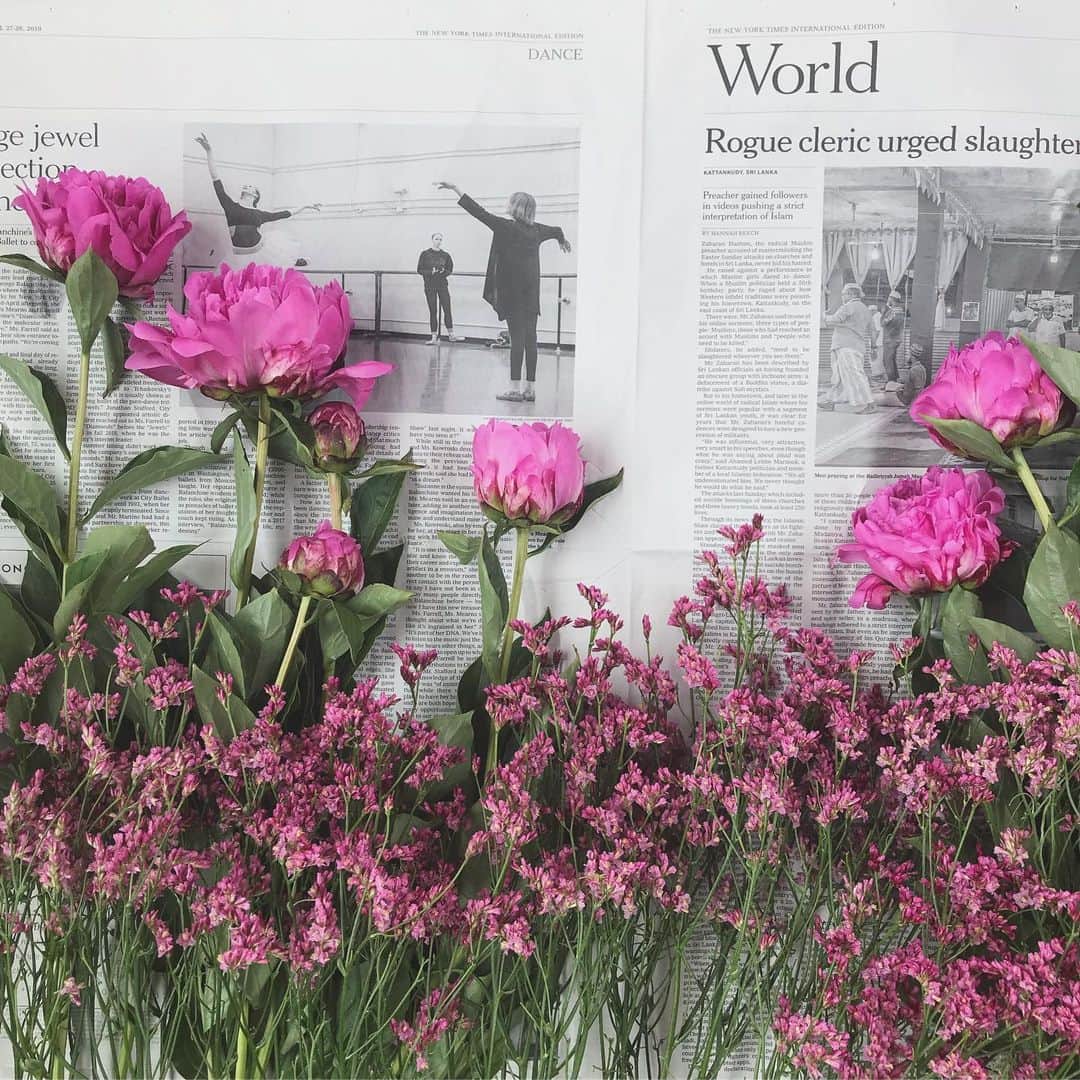 畑野ひろ子のインスタグラム：「芍薬の季節は、常に芍薬のある生活。  #flower #flowers #bouquet #芍薬 #life #lifestyle #pink #willgarden」