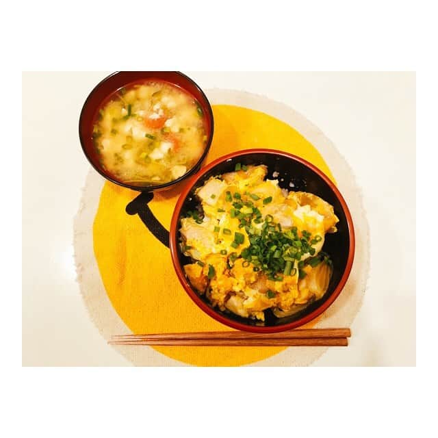 中山こころさんのインスタグラム写真 - (中山こころInstagram)「* 親子丼🐣❤️🐔 * #親子丼  #我ながら上手く出来た 笑 #cocoskitchen  #ここ飯」5月27日 20時02分 - coocoorooo