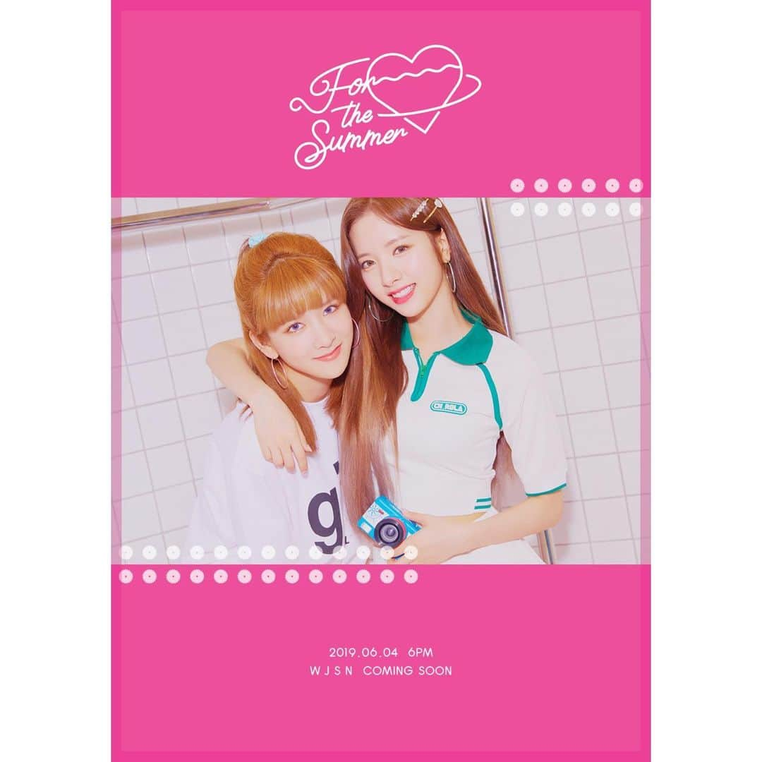 宇宙少女さんのインスタグラム写真 - (宇宙少女Instagram)「#우주소녀 SPECIAL ALBUM #For_the_Summer #PHOTO_TEASER PINK ver. 🏝  #엑시 #보나 #EXY #BONA #ROOMMATE 와 #여름나기  2019.06.04 6PM COMING SOON 💘 #우주스타그램 #WJSN」5月27日 20時00分 - wjsn_cosmic